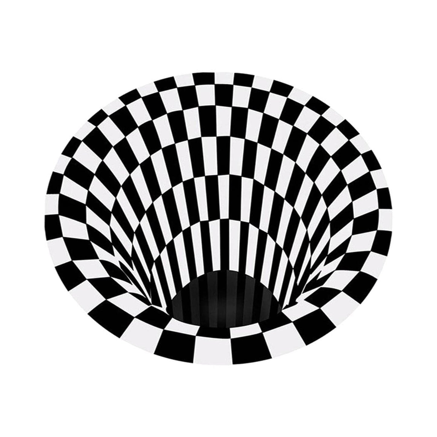 3D Space Round Carpet, Floor Mat Non-Woven Doormat (1 Pc / 78 Cm)