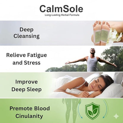 Fitpiick Deep Cleansing Natural Herbs Patches for Internal Toxin Removal, Weight loss & Better Sleep Cycle